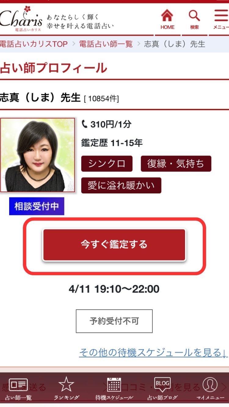 カリス　鑑定までの流れ 2